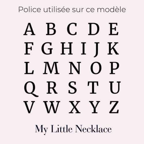 Collier Prénom Initiales Suspendues Personnalisé