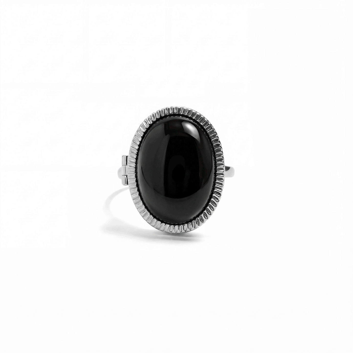 Bague Médaillon Personnalisée en Pierres Semi-Précieuses
