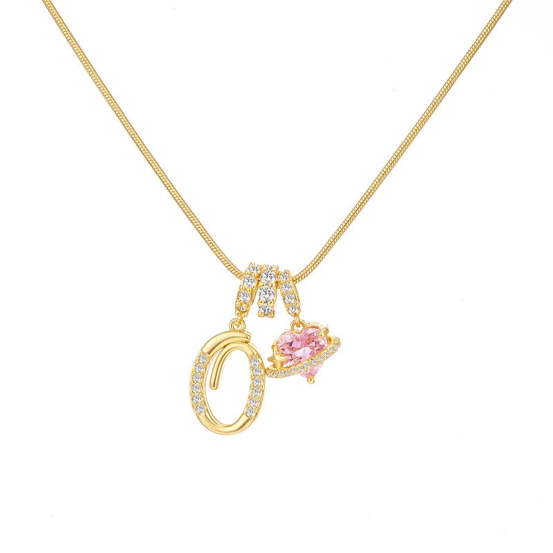Collier Initiale & Charm Cœur