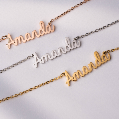 Collier Personnalisé Cursif