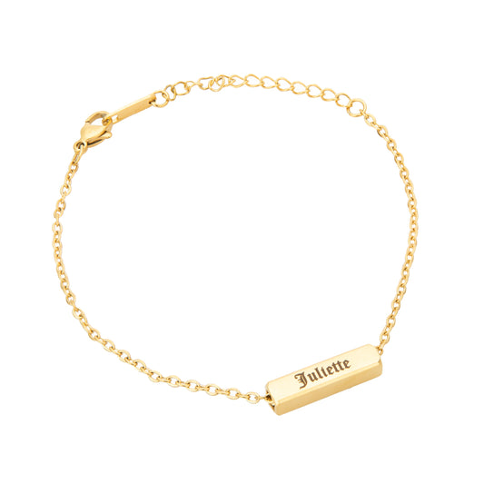 Bracelet avec Barre 3D Personnalisée