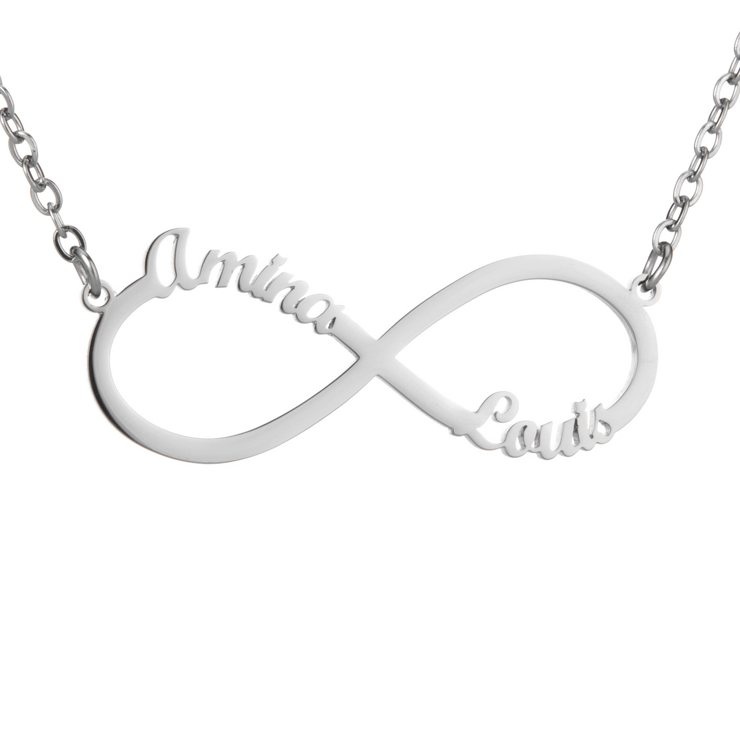Collier Infini Personnalisé Deux Prénoms