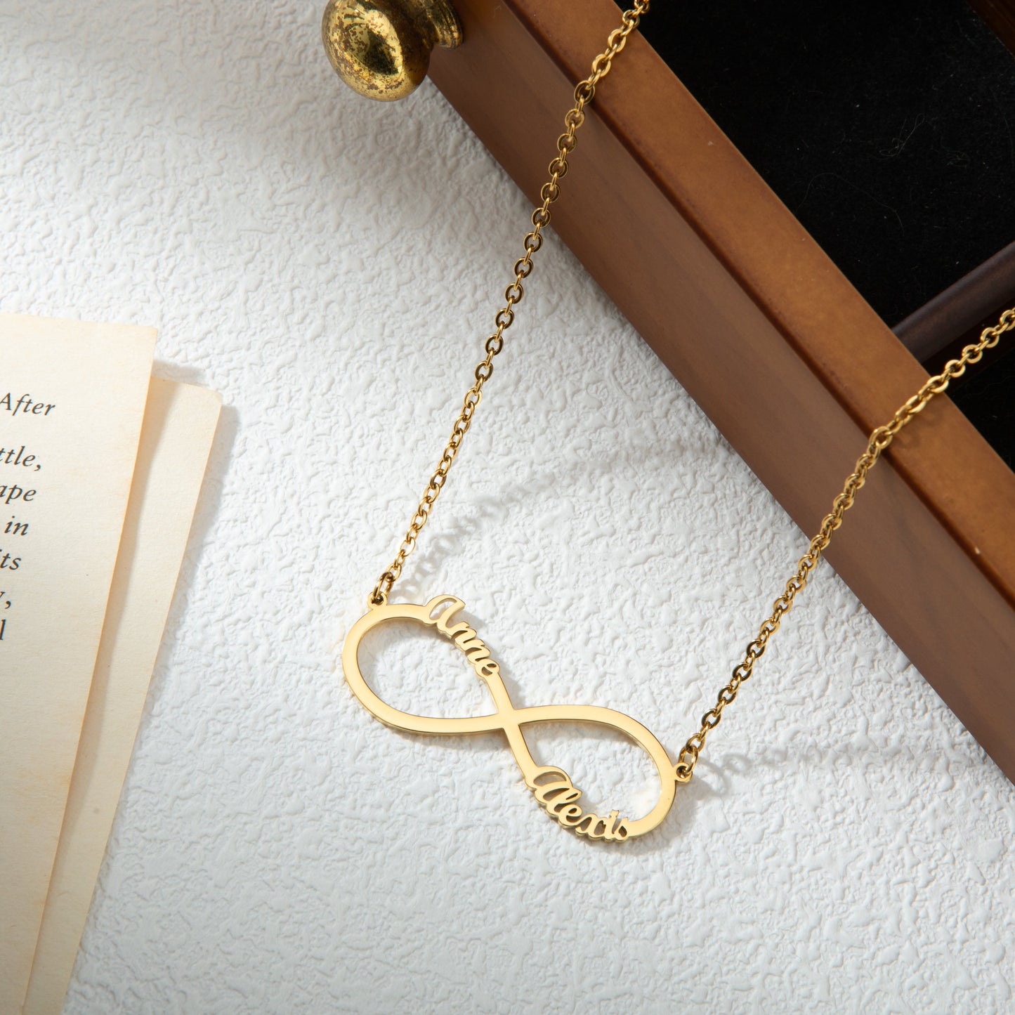 Collier Infini Personnalisé Deux Prénoms