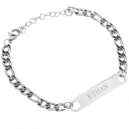 Bracelet Homme Gourmette Classique Personnalisé