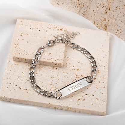 Bracelet Homme Gourmette Classique Personnalisé