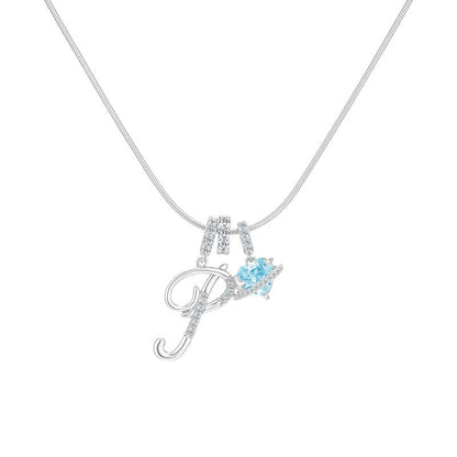 Collier Initiale & Charm Cœur