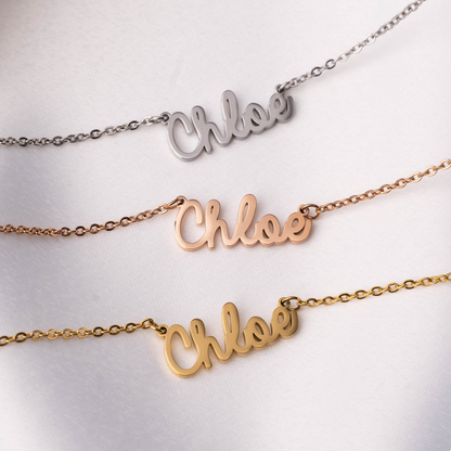 Collier Personnalisé Cursif