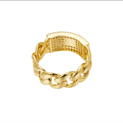 Bague Chaîne Cuban