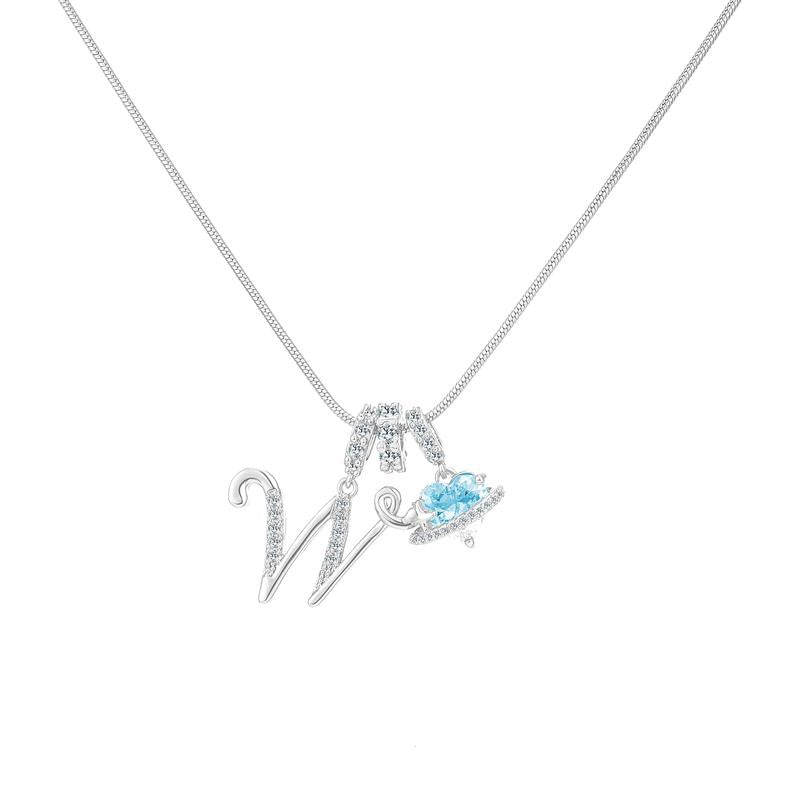Collier Initiale & Charm Cœur