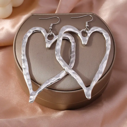 Boucles d'Oreilles Cœur Ajouré