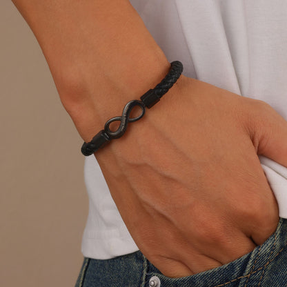 Bracelet Homme Infini Éternité Personnalisé