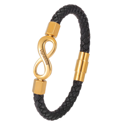 Bracelet Homme Infini Éternité Personnalisé