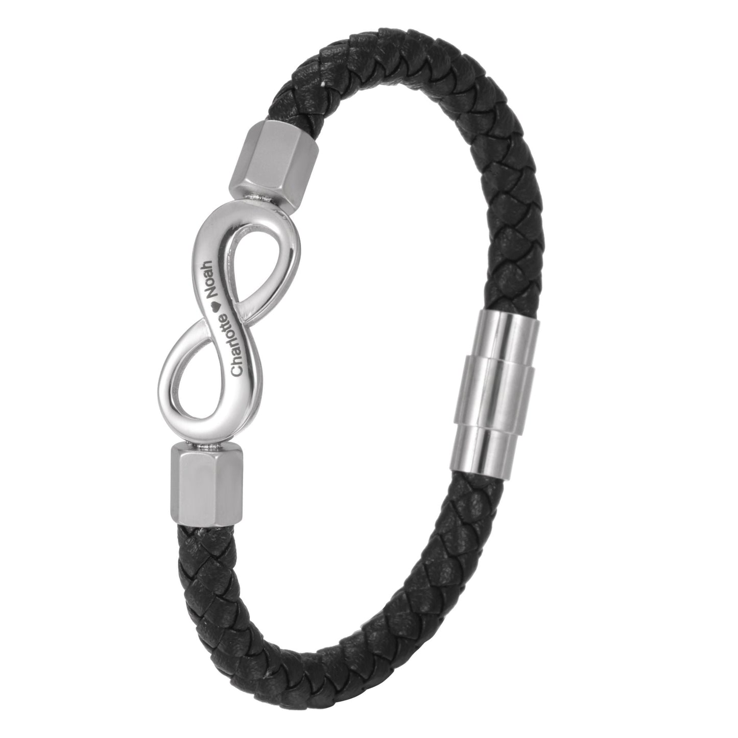 Bracelet Homme Infini Éternité Personnalisé