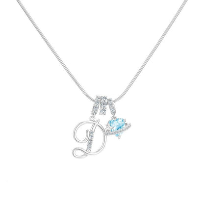 Collier Initiale & Charm Cœur