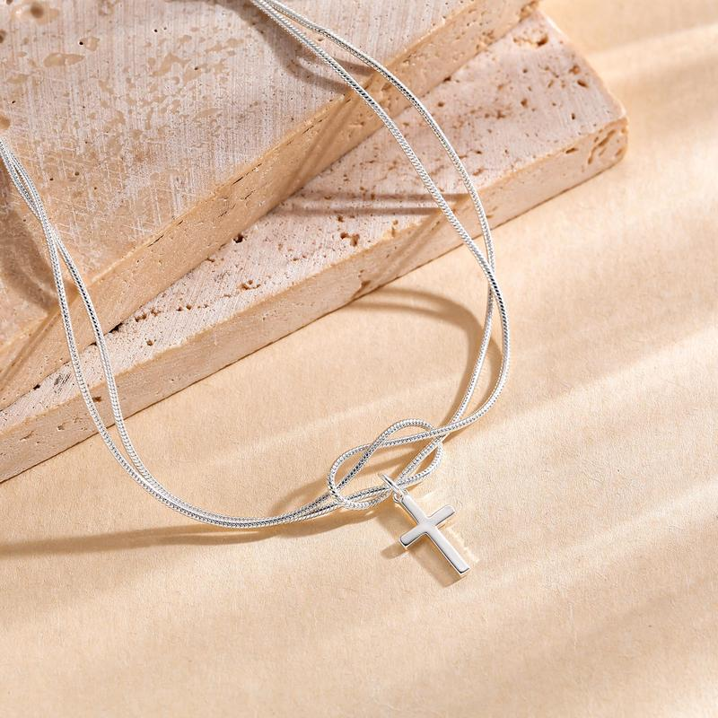 Bracelet Croix & Nœud d'Amour