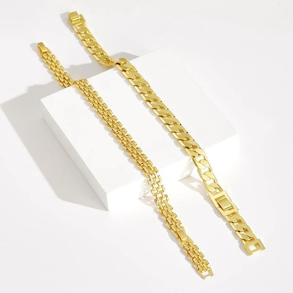Bracelet Doré Épais
