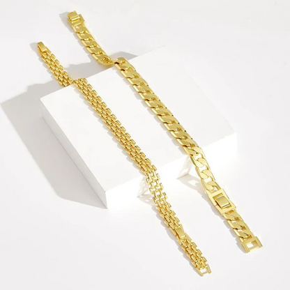 Bracelet Doré Épais