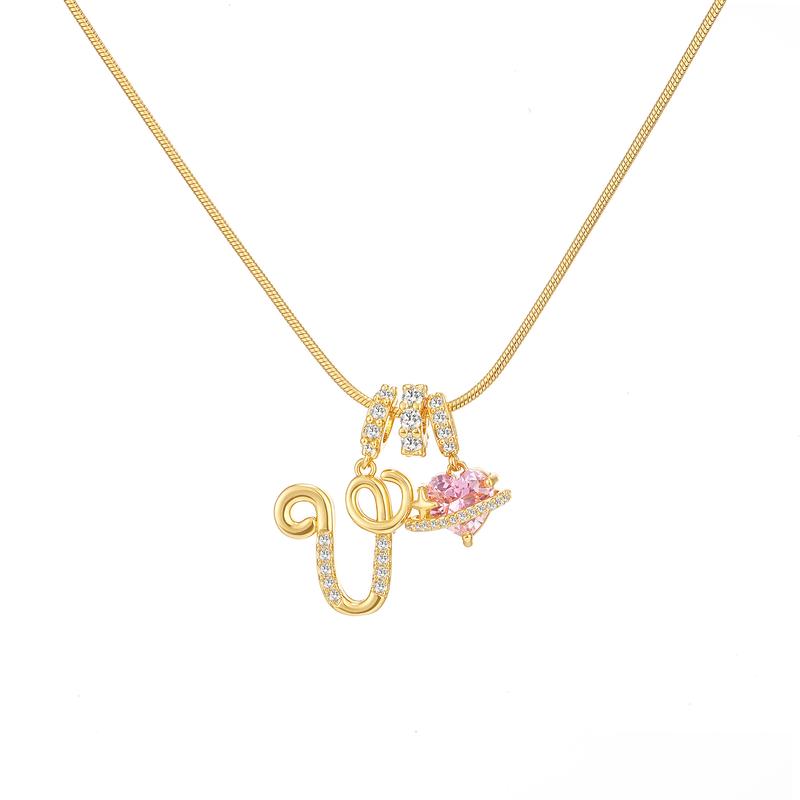 Collier Initiale & Charm Cœur