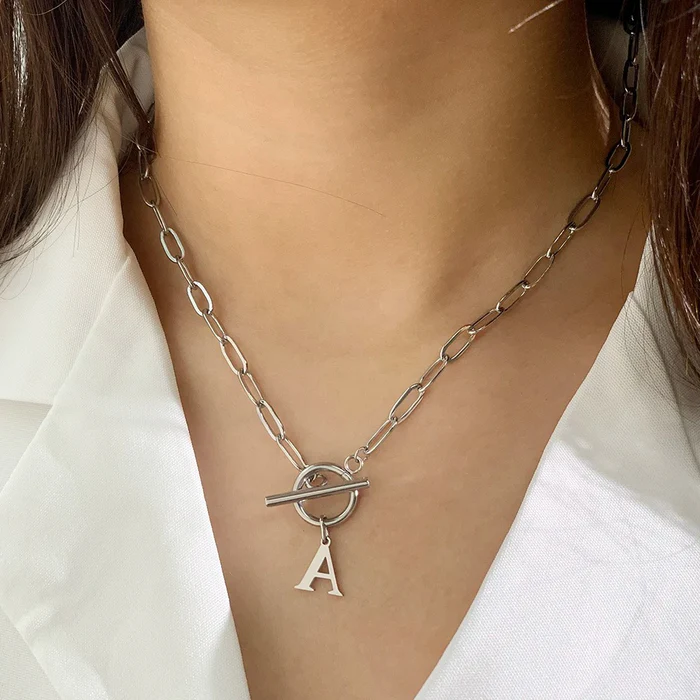 Collier Chaîne Trombone Initiale
