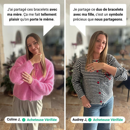 Liens de Coeur — Bracelets Mère & Fille