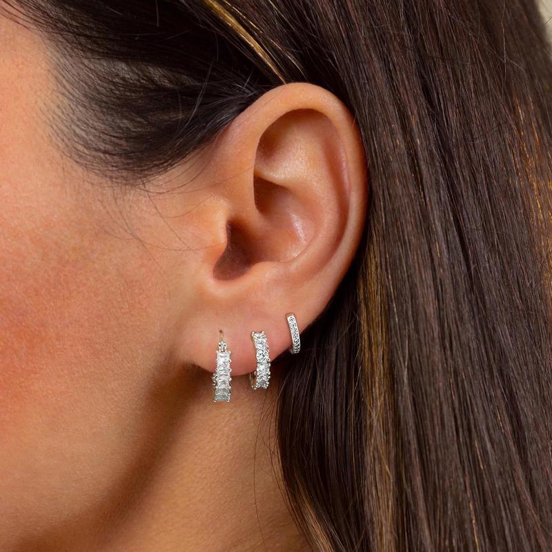 Boucles d'Oreilles Créoles Dorées — Lot de 3