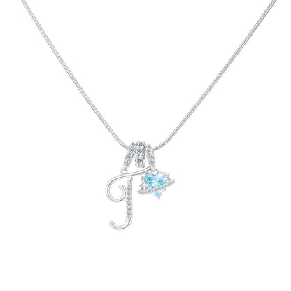 Collier Initiale & Charm Cœur