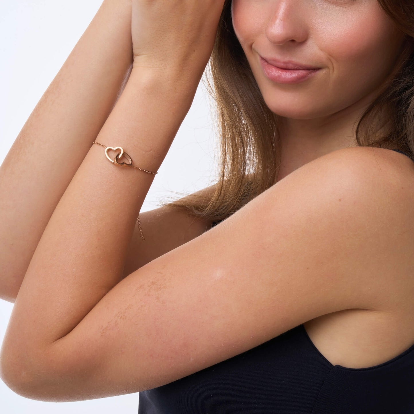 Bracelet Double Cœur Personnalisé