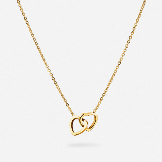 Collier Double Cœur Personnalisé