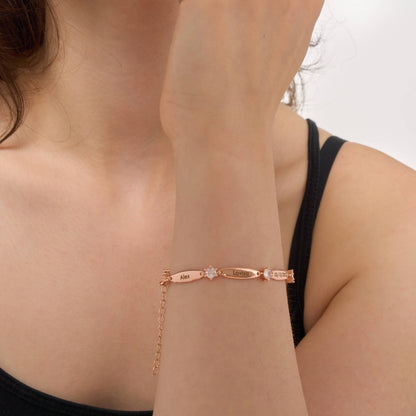 Personalized Bars Crystal Bracelet