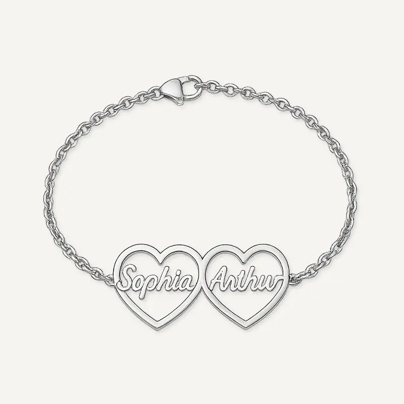Bracelet Cœurs Prénoms