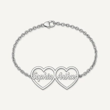 Bracelet Cœurs Prénoms