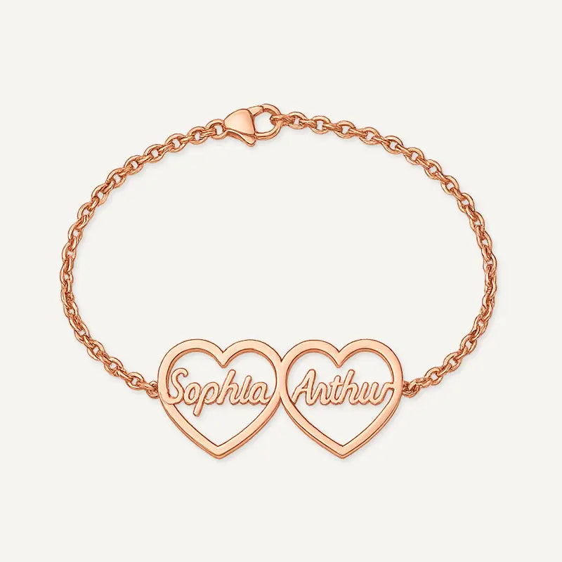 Bracelet Cœurs Prénoms