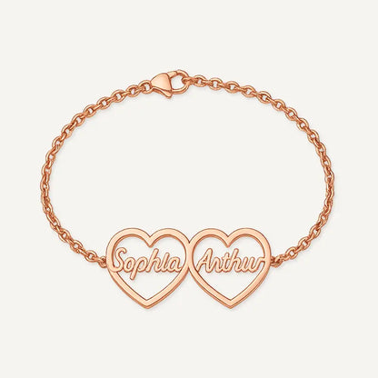 Bracelet Cœurs Prénoms