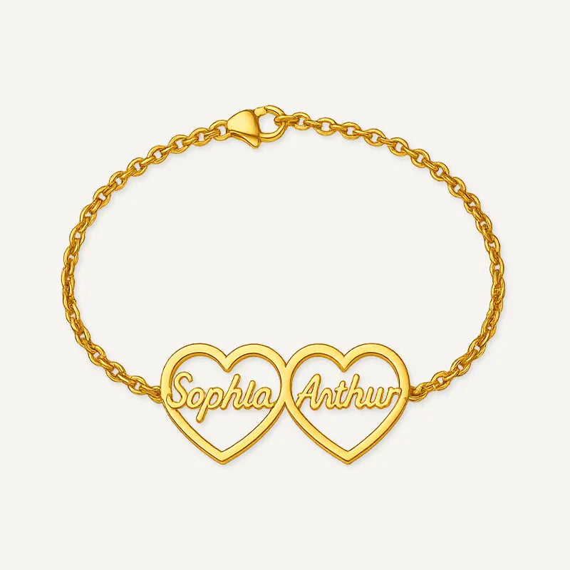 Bracelet Cœurs Prénoms