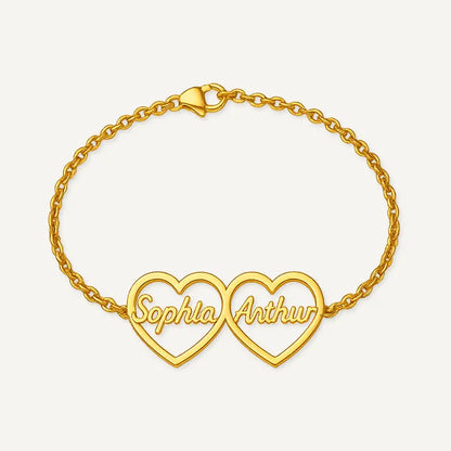 Bracelet Cœurs Prénoms