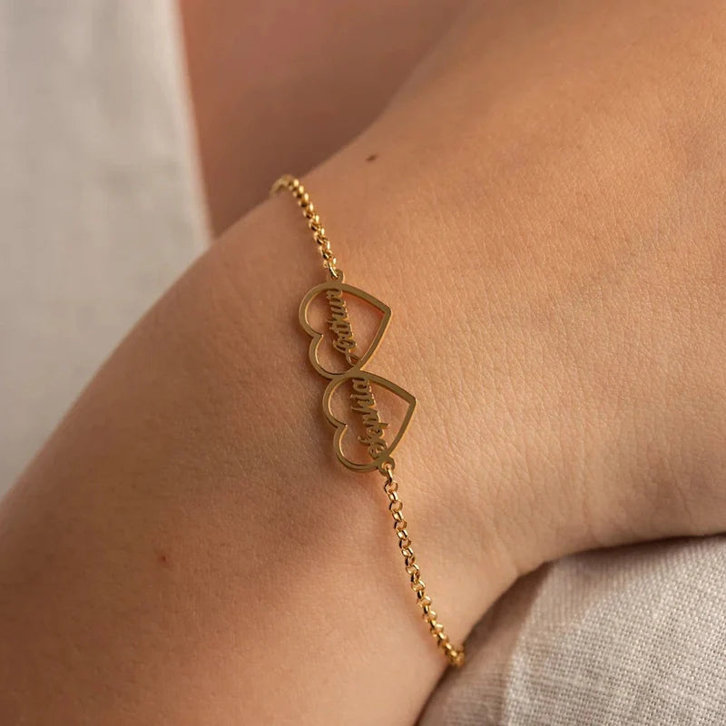 Bracelet Cœurs Prénoms