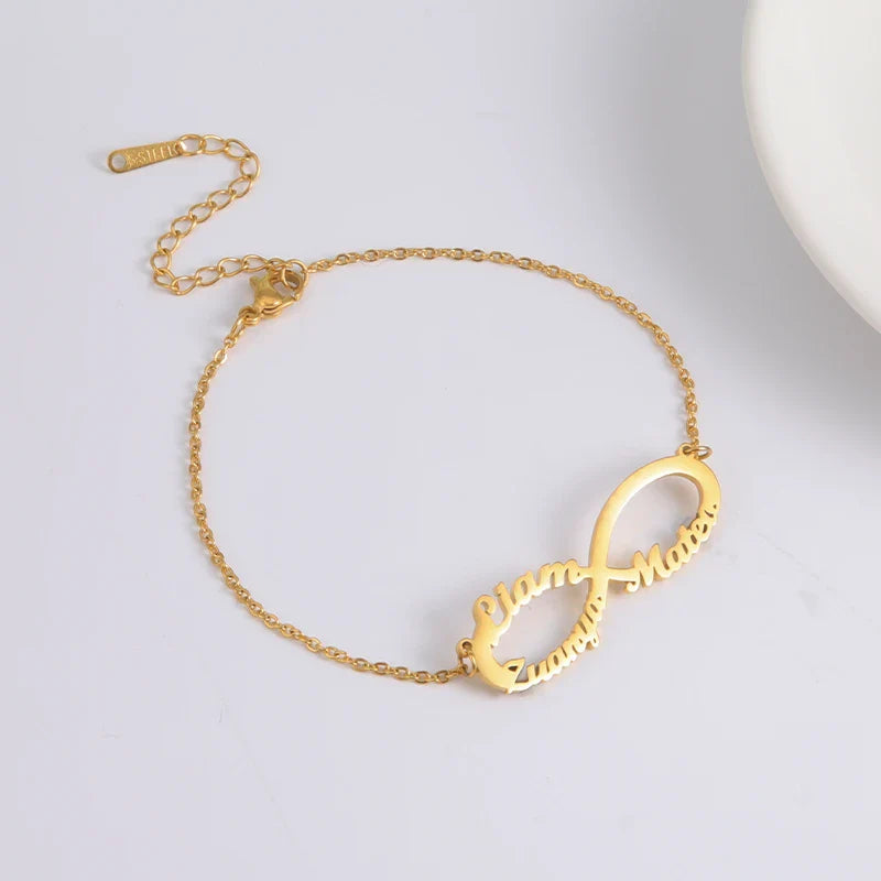 Bracelet Infini Prénoms