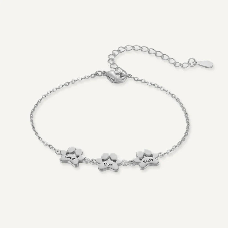 Bracelet Patte de Chien Personnalisé