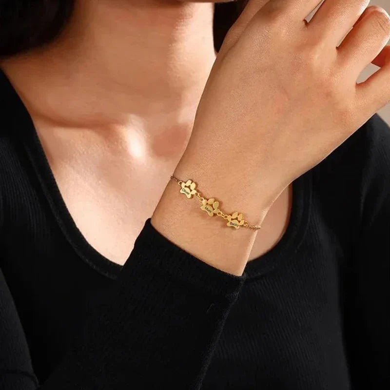 Bracelet Patte de Chien Personnalisé