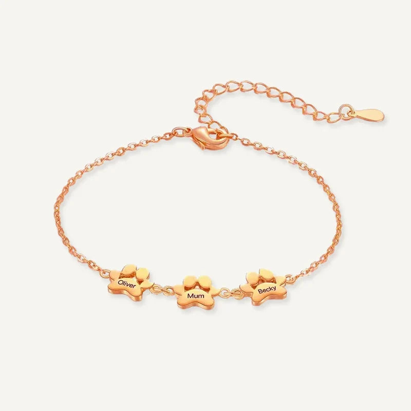 Bracelet Patte de Chien Personnalisé