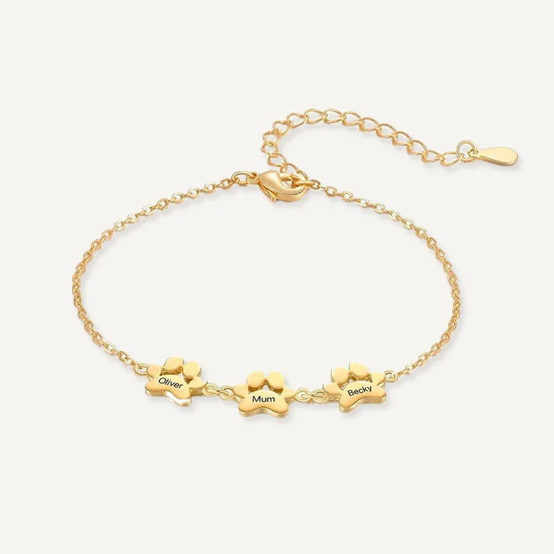 Bracelet Patte de Chien Personnalisé