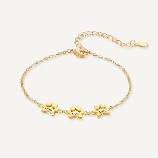 Bracelet Patte de Chien Personnalisé