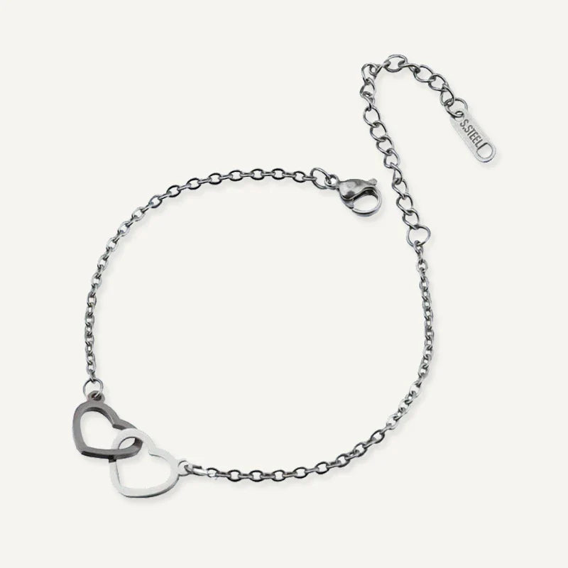 Bracelet Personnalisé Cœurs Entrelacés