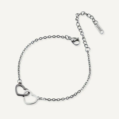 Bracelet Personnalisé Cœurs Entrelacés