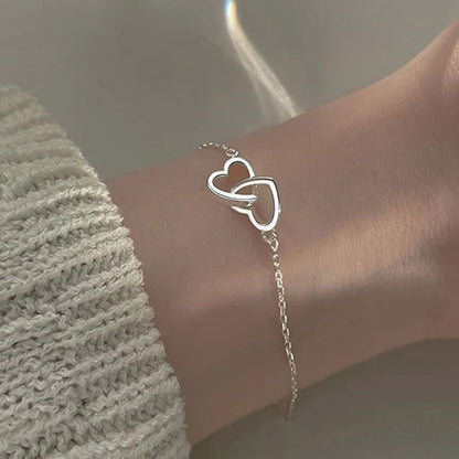 Bracelet Personnalisé Cœurs Entrelacés