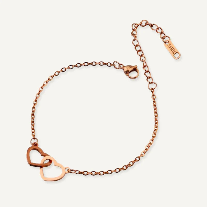 Bracelet Personnalisé Cœurs Entrelacés