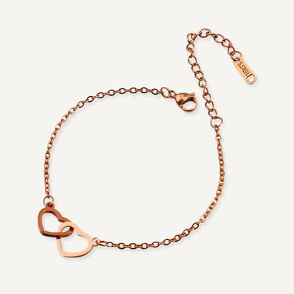 Bracelet Personnalisé Cœurs Entrelacés