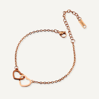 Bracelet Personnalisé Cœurs Entrelacés
