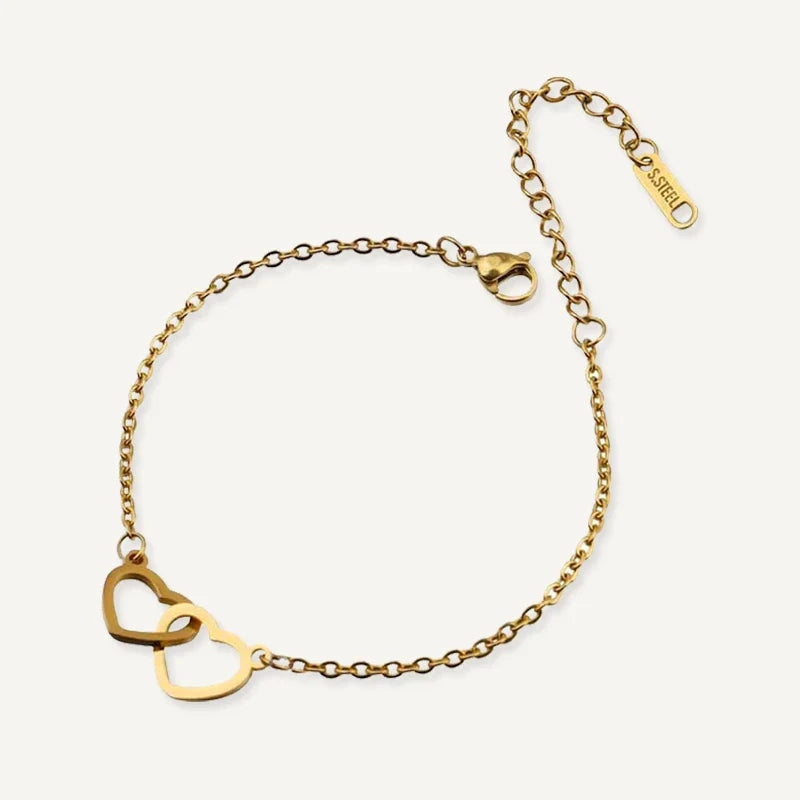 Bracelet Personnalisé Cœurs Entrelacés