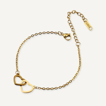 Bracelet Personnalisé Cœurs Entrelacés